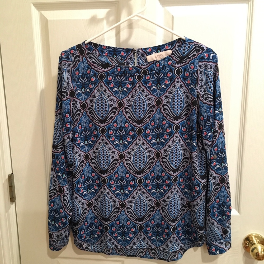 Loft colorful Blouse worn once.